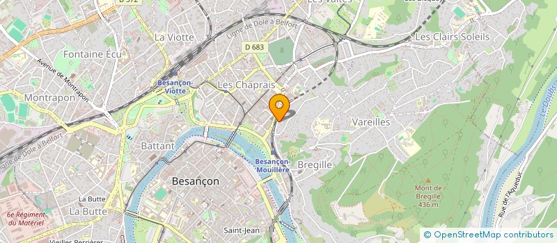 localisation de l'entreprise CENTRE PERMANENCE RECHERCHE EN ECOLOGIE à BESANCON