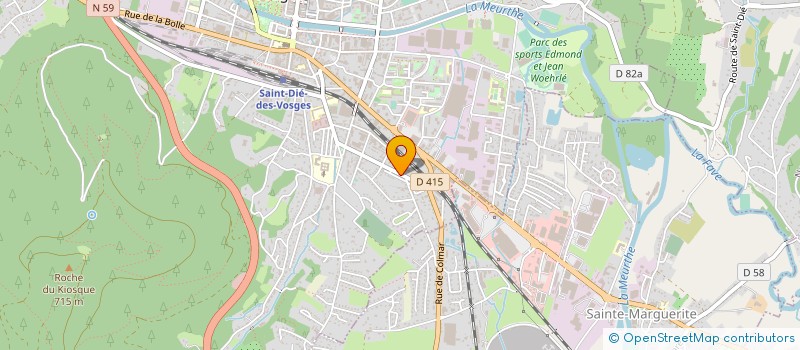 localisation de l'entreprise CENTRE PHILOSOPHIQUE ET CULTUREL JULES FERRY  SAINT-DIE-DES-VOSGES