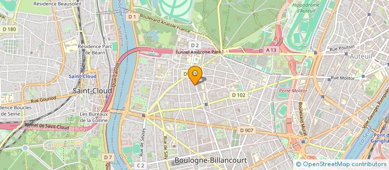 localisation de l'entreprise CENTRE PICTURAL DES ARTS DECORATIFS à BOULOGNE-BILLANCOURT