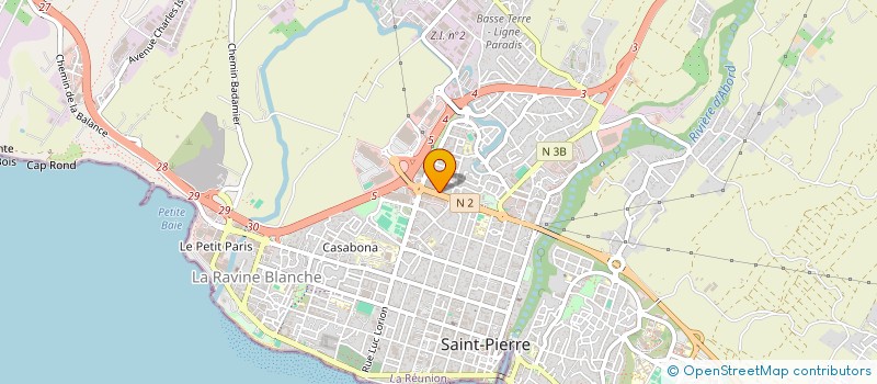 localisation de l'entreprise CENTRE PIONEER SUD à SAINT-PIERRE
