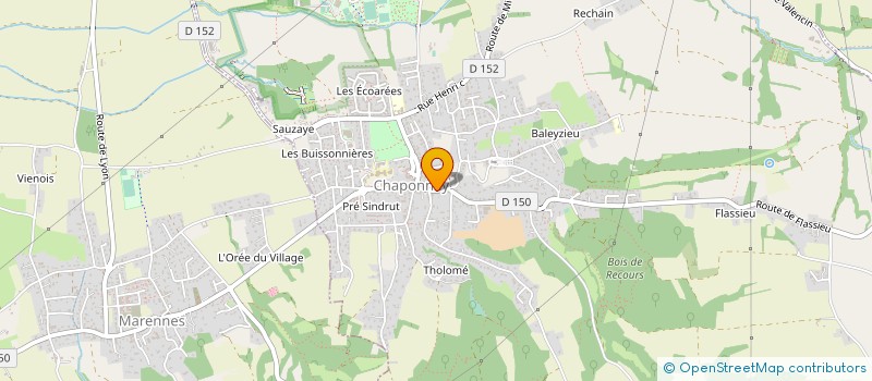 localisation de l'entreprise CENTRE PIQUET AUDITION à CHAPONNAY