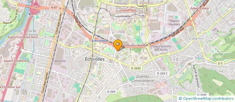 localisation de l'entreprise CENTRE PLURIDISCIPLINAIRE EN CANCEROLOGIE DIGESTIVE ET OBESITE  ECHIROLLES