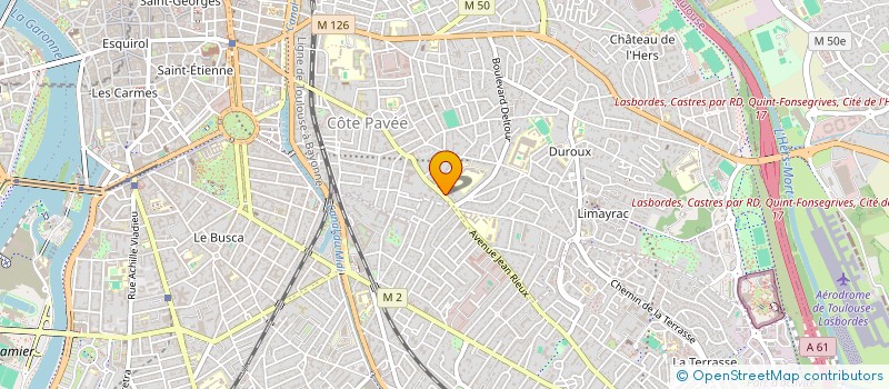 localisation de l'entreprise CENTRE POLYVALENT JEAN RIEUX à TOULOUSE