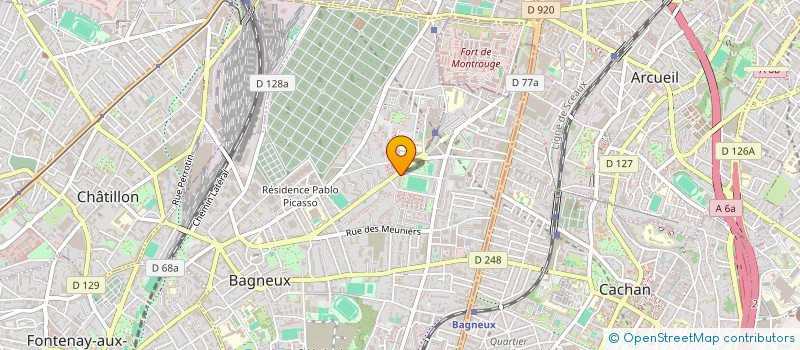 localisation de l'entreprise CENTRE POUR L'INTEGRATION ET LA FORMATION DES PERSONNES A MOBILITE REDUITE EN FRANCE (CIFPMR FRANCE)  BAGNEUX