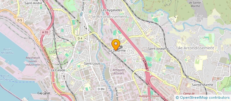 localisation de l'entreprise CENTRE POUR LE RENFORCEMENT DE LA CAPACITE DES CADRES ASSOCIATIFS à MARSEILLE