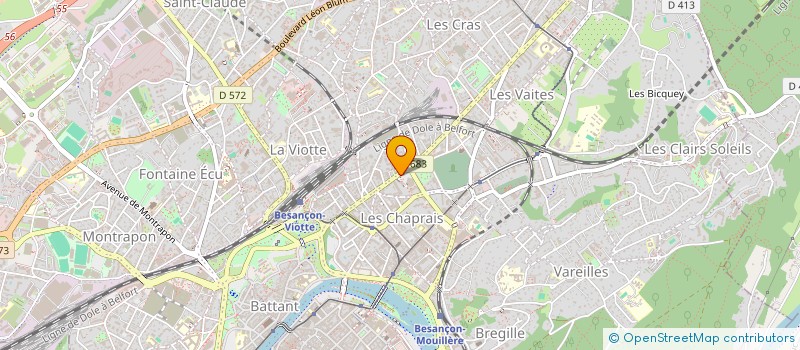 localisation de l'entreprise CENTRE POUR LE SOUTIEN A LA LIBERTE D'ART ET D'EXPRESSION DANS LES DICTATURES  BESANCON