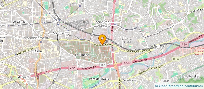localisation de l'entreprise CENTRE PRESTATIONS VEHICULES SPECIALISES à MARSEILLE