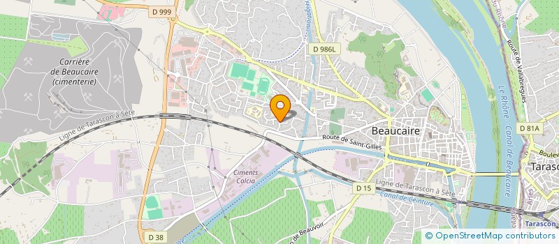 localisation de l'entreprise CENTRE PRIVE RHODANIEN ENSEIGN TECHNIQUE  BEAUCAIRE