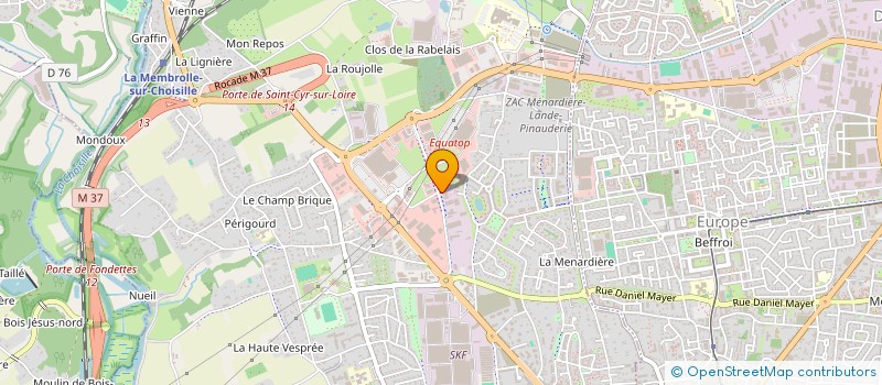 localisation de l'entreprise CENTRE PRODUCTIQUE SERVICES à SAINT-CYR-SUR-LOIRE
