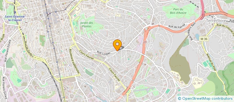 localisation de l'entreprise CENTRE PROTECTION AMELIORATION BATIMENT à SAINT-ETIENNE