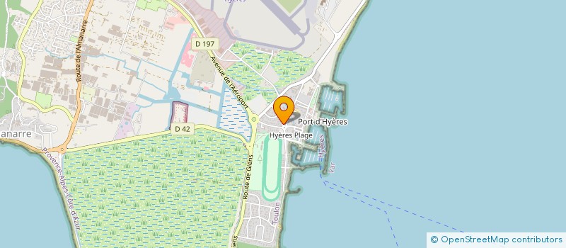 localisation de l'entreprise CENTRE PROVENCAL DE LA MUCOVISCIDOSE  HYERES