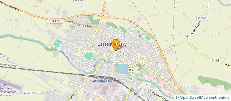 localisation de l'entreprise CENTRE PURDERMA à CASTELNAUDARY