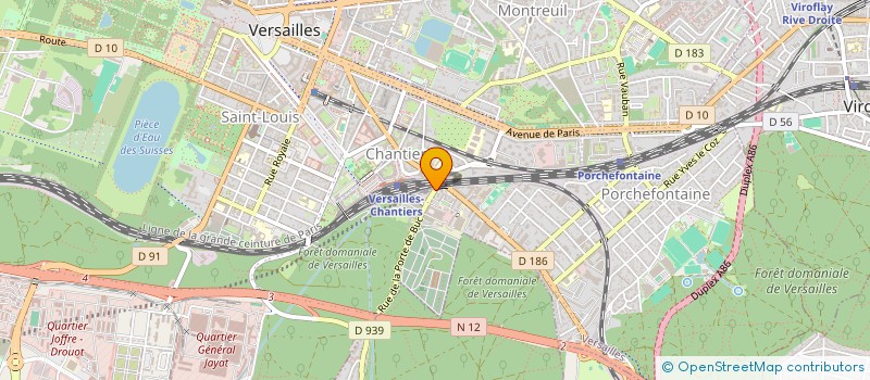 localisation de l'entreprise CENTRE RADIOLOGIE & TRAITEMENT TUMEURS à VERSAILLES