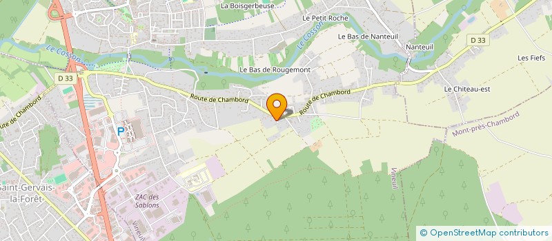 localisation de l'entreprise CENTRE RANDONNEE EQUESTRE DE MONTLIVAULT à MONTLIVAULT