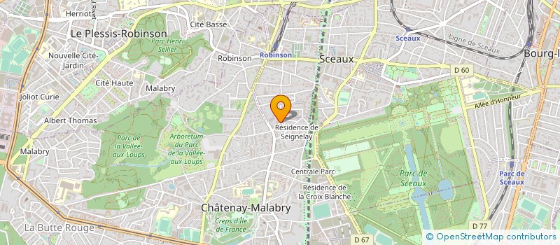 localisation de l'entreprise CENTRE RECHERCHES APPLICATIONS TECHNIQ  CHATENAY-MALABRY