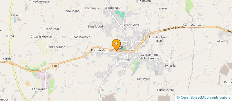 localisation de l'entreprise CENTRE RECHERCHES ETUDES SOCIALES à CLEDER