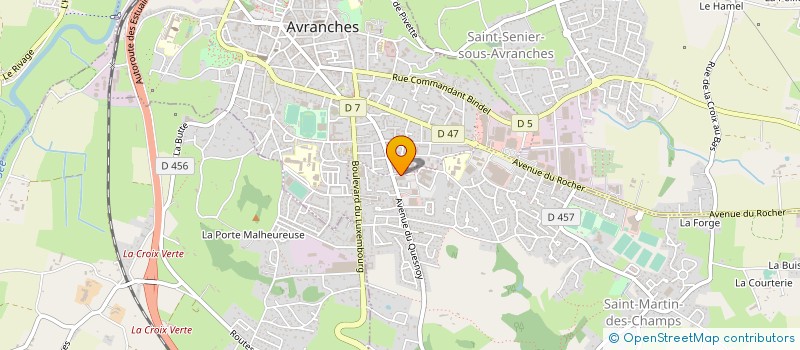 localisation de l'entreprise CENTRE REEDUCATION BALNEOTHERAPIE BOYER-CARDIN-JEAN à AVRANCHES
