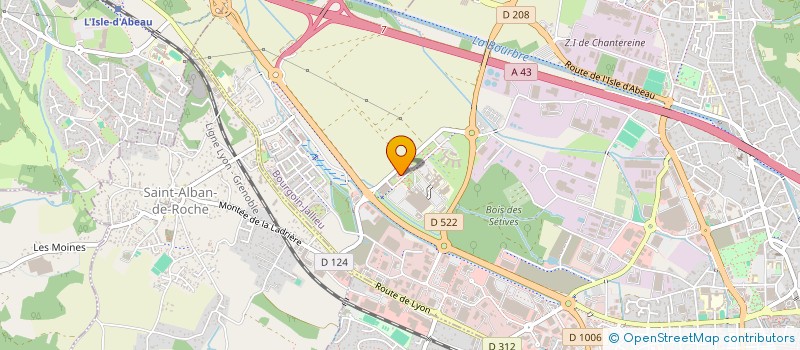 localisation de l'entreprise CENTRE REEDUCATION FONCTIONNELLE ST VINCENT DE PAUL  BOURGOIN-JALLIEU