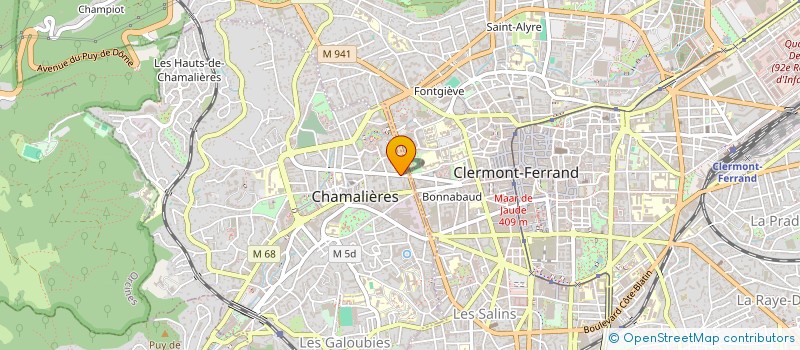 localisation de l'entreprise CENTRE REEDUCATION NOTRE DAME  CHAMALIERES