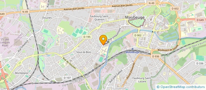 localisation de l'entreprise CENTRE REEDUCATION PSYCHOTHERAPIQUE  MAUBEUGE