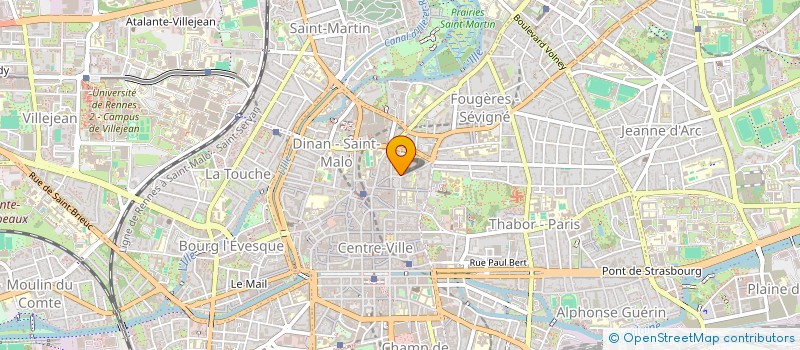 localisation de l'entreprise CENTRE REG ETUD FORMAT ECON  RENNES