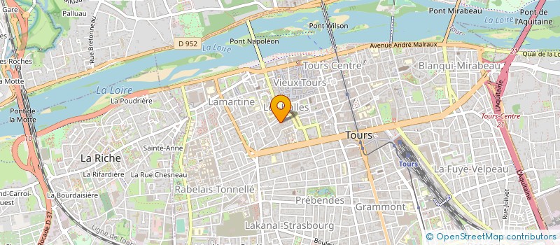 localisation de l'entreprise CENTRE REG FORMATION PERFECTIONNEMENT à TOURS
