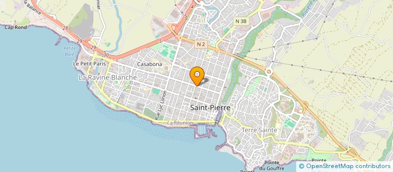 localisation de l'entreprise CENTRE REGENERATION ET TRAITEMENT CHEVEU à SAINT-PIERRE
