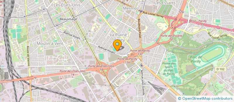 localisation de l'entreprise CENTRE REGIONAL CONTROLE SECURITE SARL  LYON