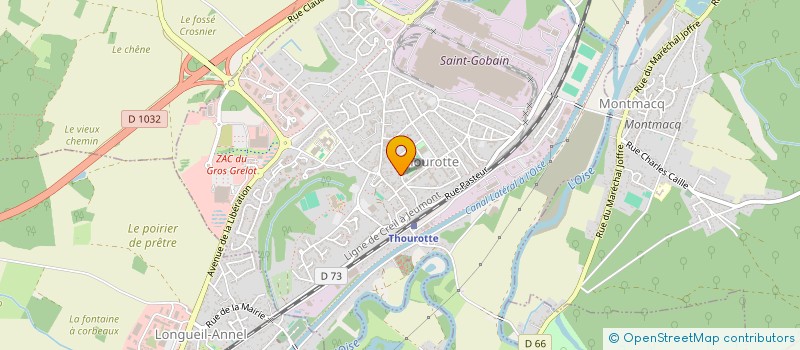 localisation de l'entreprise CENTRE REGIONAL D ART CHREGRAPHIQUE  THOUROTTE