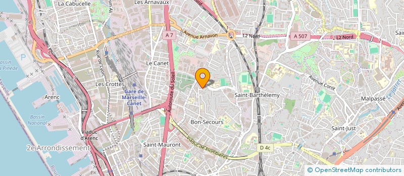 localisation de l'entreprise CENTRE REGIONAL D'ERGOTHERAPEUTES:ETUDES,DIAGNOSTICS, ADAPTATIONS,TECHNIQUES (CREEDAT) à MARSEILLE