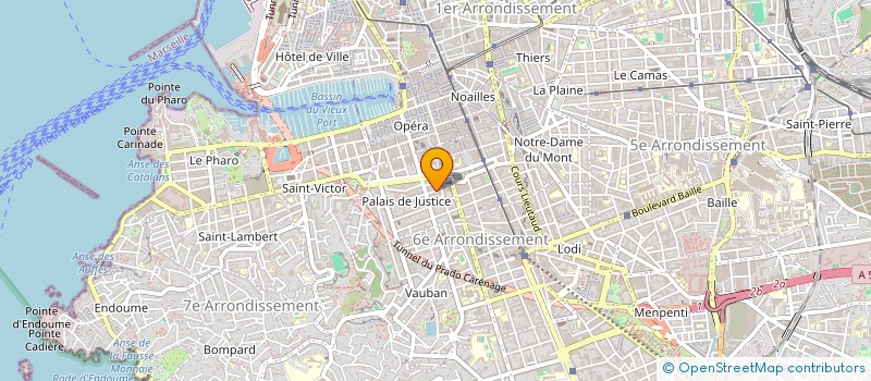 localisation de l'entreprise CENTRE REGIONAL D'ETUDE D'ACTION ET D'INFORMATION PACA EN FAVEUR DES PERSONNES EN SITUATION DE VULNERABILITE à MARSEILLE