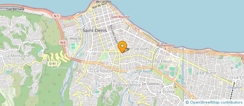 localisation de l'entreprise CENTRE REGIONAL DE COORDINATION DES DEPISTAGES DES CANCERS - LA REUNION à SAINT-DENIS