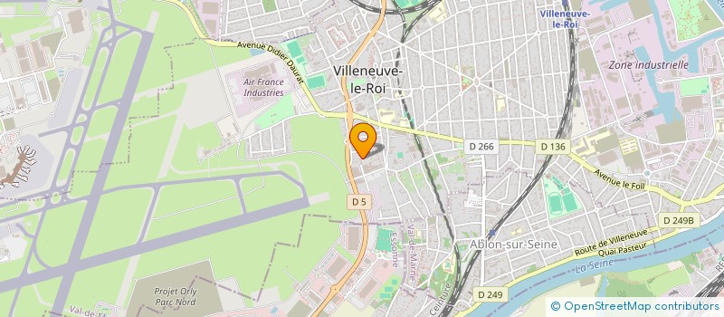 localisation de l'entreprise CENTRE REGIONAL DE FORMATION DE LA FNMNS D'ILE DE FRANCE  VILLENEUVE-LE-ROI