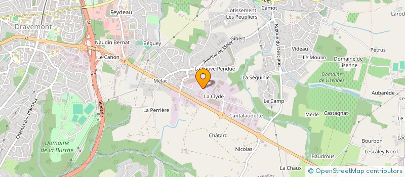 localisation de l'entreprise CENTRE REGIONAL DE LA CHEMINEE  ARTIGUES-PRES-BORDEAUX