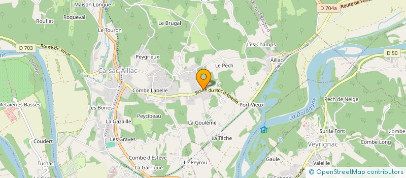 localisation de l'entreprise CENTRE REGIONAL DE TAEKWON-DO LE SOLEIL LEVANT  MARCILLAC-SAINT-QUENTIN