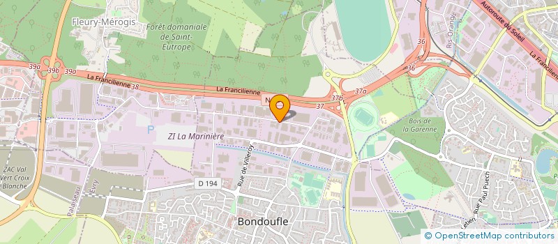 localisation de l'entreprise CENTRE REGIONAL DU FEU à BONDOUFLE