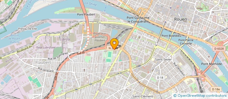 localisation de l'entreprise CENTRE REGIONAL FORMATION PROFES HOCKEY à ROUEN