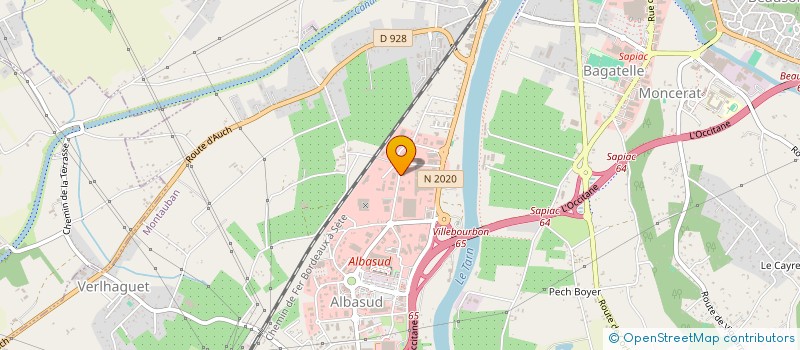 localisation de l'entreprise CENTRE REGIONAL INCENDIE SERVICE à MONTAUBAN