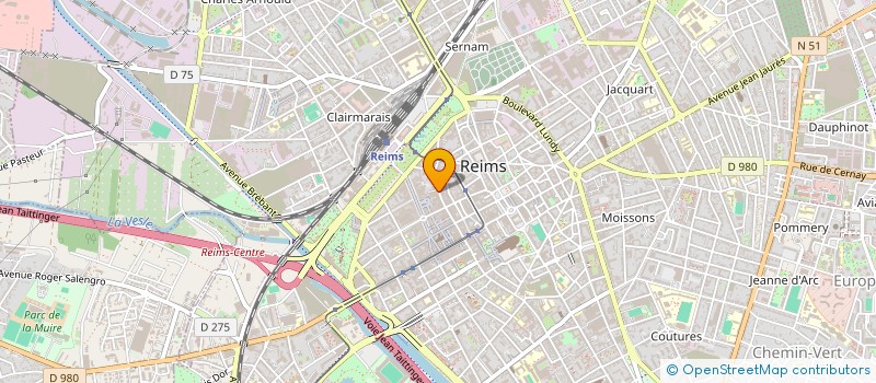 localisation de l'entreprise CENTRE REGIONAL INFORMATION JEUNESSE GRAND EST  REIMS