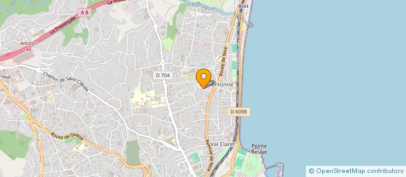 localisation de l'entreprise CENTRE REGIONAL MEDICO SPORTIF à ANTIBES