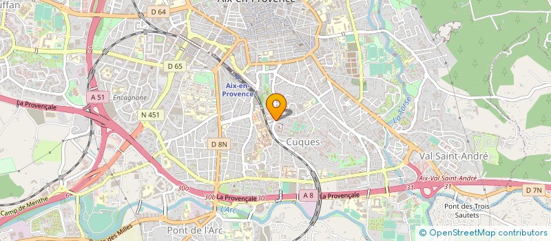 localisation de l'entreprise CENTRE REGIONAL OEUVRES UNIV SCOLAIRES à AIX-EN-PROVENCE