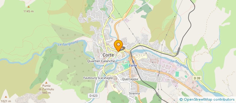localisation de l'entreprise CENTRE REGIONAL OEUVRES UNIV SCOLAIRES à CORTE