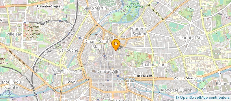 localisation de l'entreprise CENTRE REGIONAL OEUVRES UNIV SCOLAIRES à RENNES