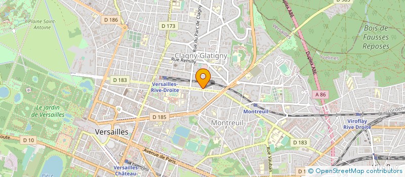 localisation de l'entreprise CENTRE REGIONAL OEUVRES UNIV SCOLAIRES à VERSAILLES