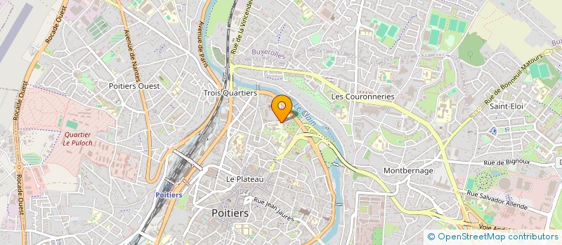 localisation de l'entreprise CENTRE REGIONAL OEUVRES UNIV SCOLAIRES à POITIERS