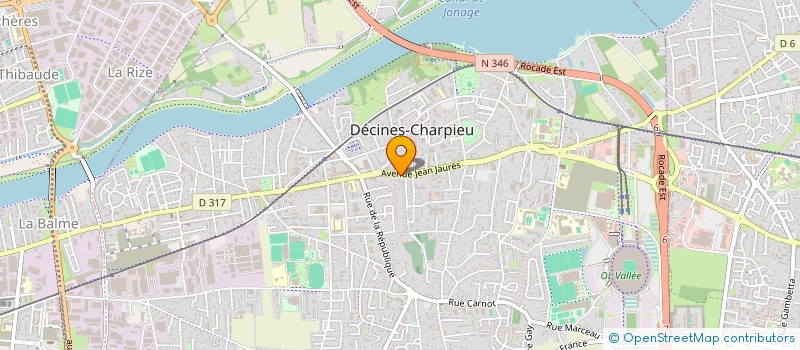 localisation de l'entreprise CENTRE REGIONALE INTERIMAIRE CRI à DECINES-CHARPIEU