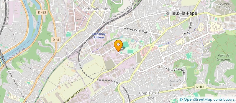 localisation de l'entreprise CENTRE RELATIONS PUBLIQUES & SOCIALES à RILLIEUX-LA-PAPE