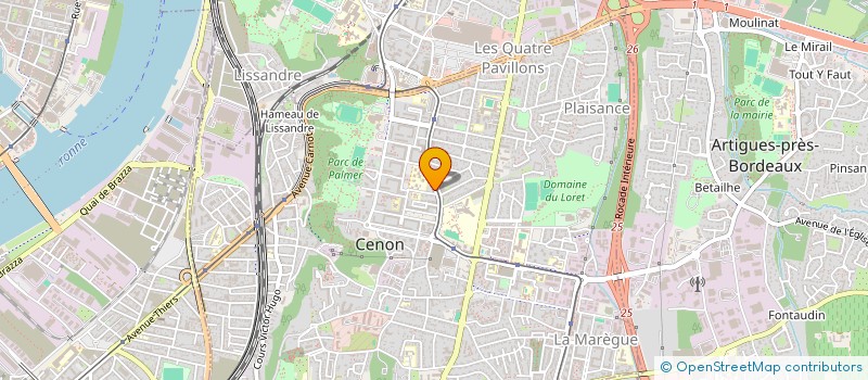 localisation de l'entreprise CENTRE RENOVATION DURABLE  CENON