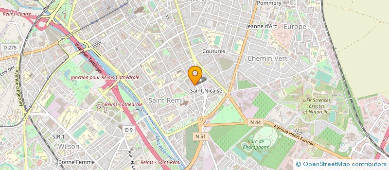 localisation de l'entreprise CENTRE RESSOURCE REIMS  REIMS