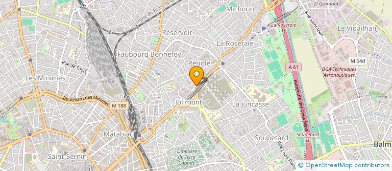 localisation de l'entreprise CENTRE RESSOURCES ARTISANAT ... à TOULOUSE